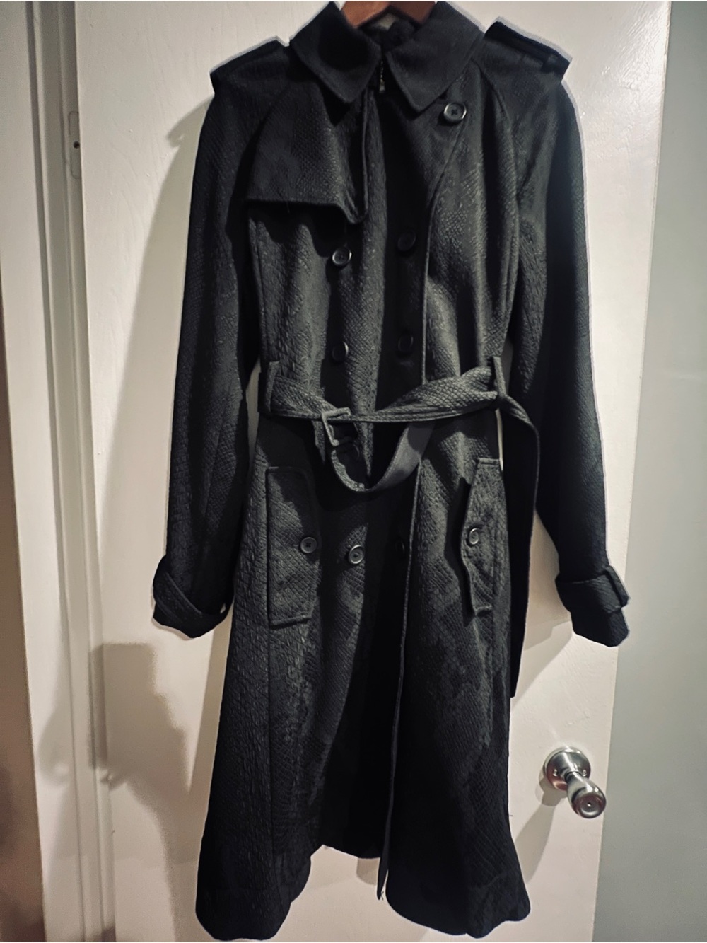 Altuzarra x Target Black double breast belted trench coat - Large-